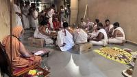 Pradhana Homa and Purnahuti of Shat Pranava Mahamrityunjaya Homa at SCM Shirali (15 Feb 2024)